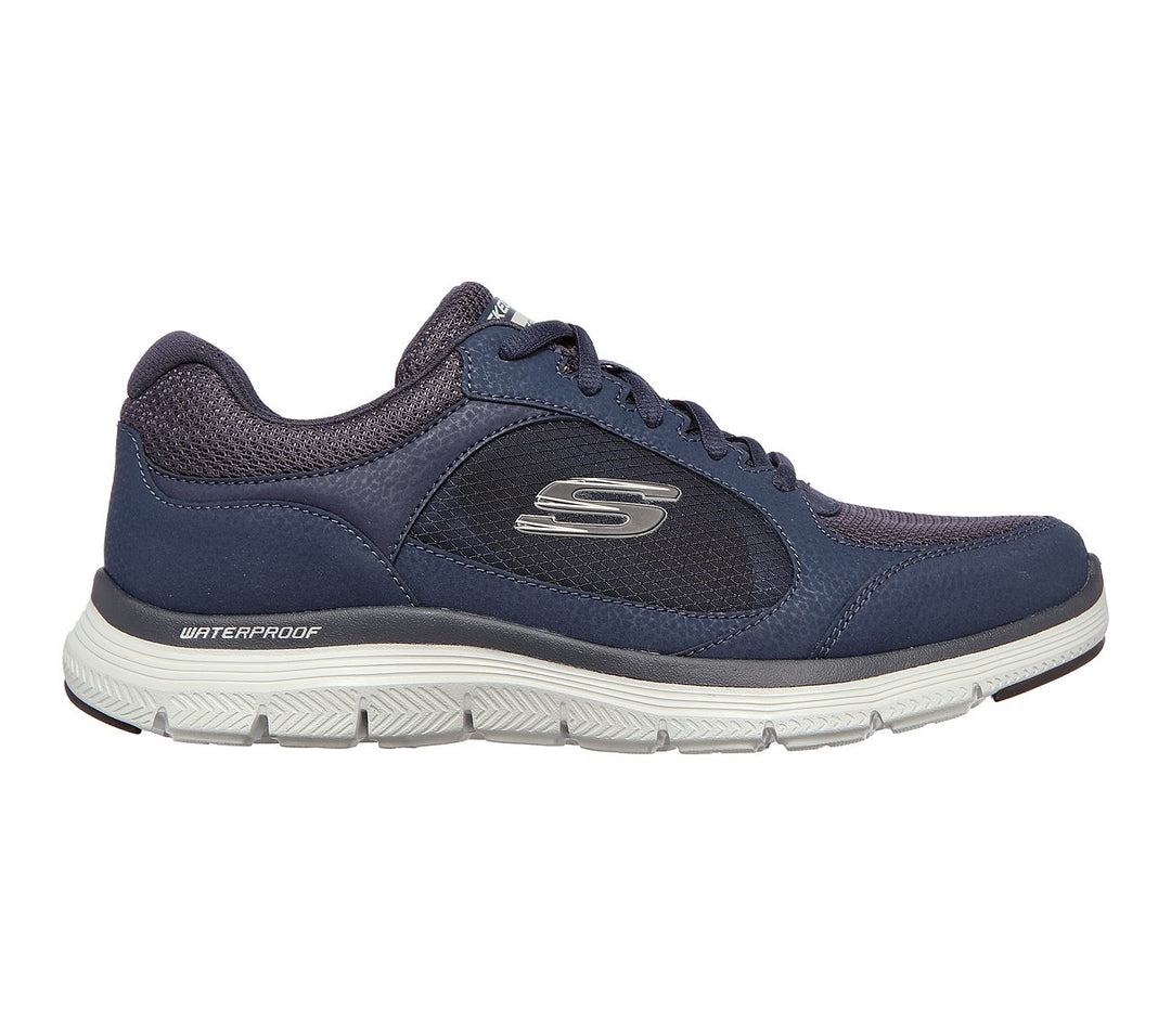 Mens Wide Fit Skechers Waterproof Luxury Flex Advantage 4.0 - 232222 Walking Trainers in Black - Image 8