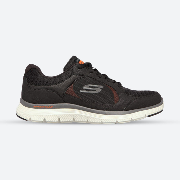 Mens Wide Fit Skechers Waterproof Luxury Flex Advantage 4.0 - 232222 Walking Trainers in Black - Image 1
