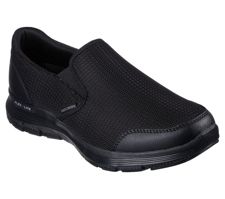 Mens Wide Fit Skechers Flex Advantage 4.0 Tuscan 232230W Black Slip Trainers in Black - Image 1