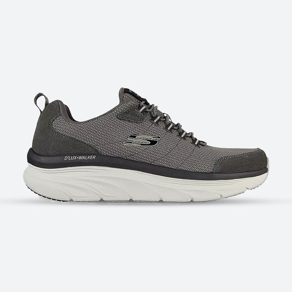 Men's Wide Fit Skechers Bersaga 232263 D'lux Walking Trainers in Olive - Image 1