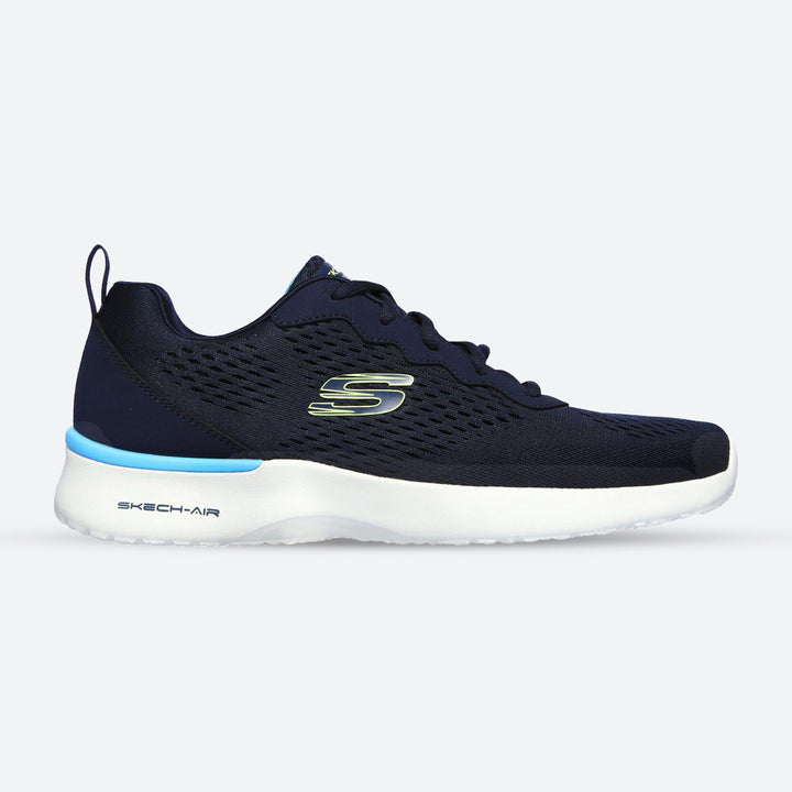 Men's Wide Fit Skechers 232291 Air Dynamight Tuned Up Walking Trainers in Navy - Image 1