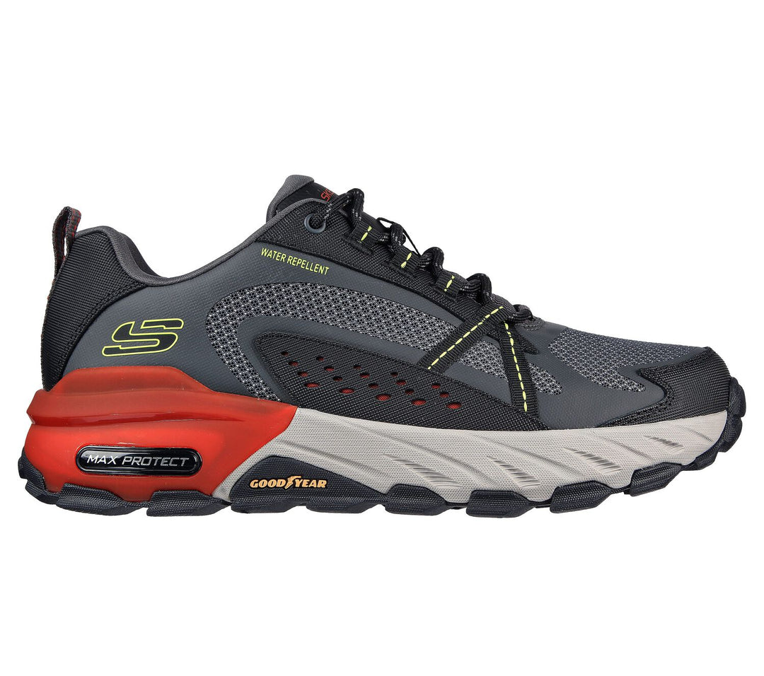 Men's Wide Fit Skechers 237303 Max Protect outdoor Walking Trainers in Black - Image 8