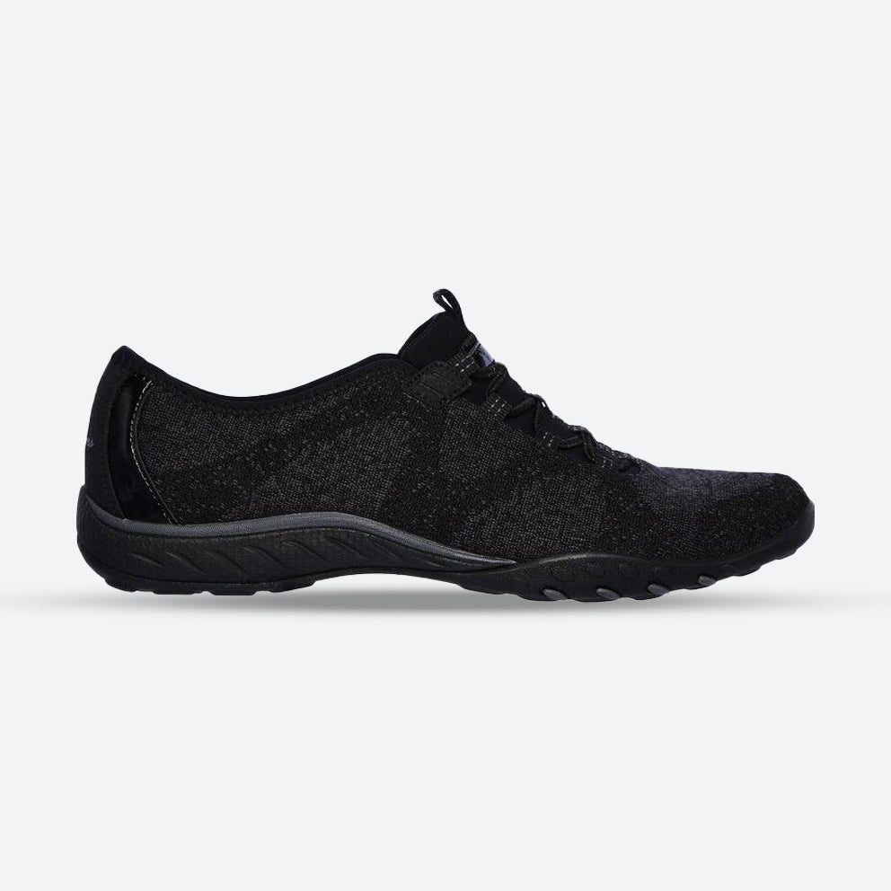 Women's Wide Fit Skechers 23855 Breathe Easy Opport Shoes in Black - Image 1