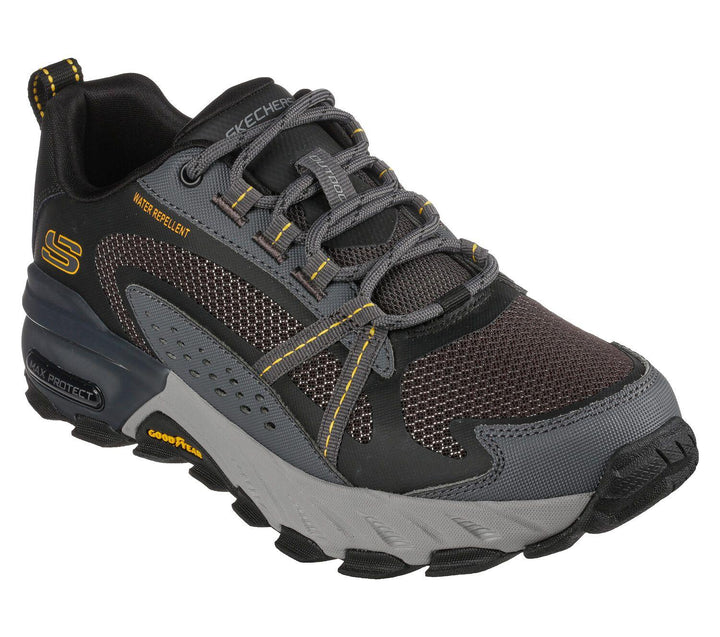Men's Wide Fit Skechers 237303 Max Protect outdoor Walking Trainers in Black - Image 1
