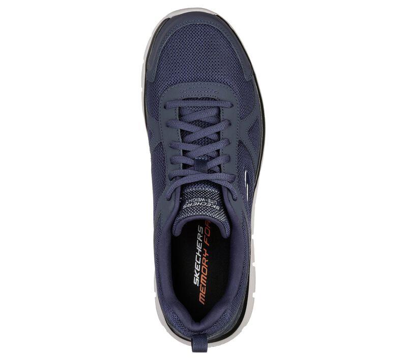 Men's Wide Fit Skechers 52631 Track Scloric Walking Trainers in Black - Image 12
