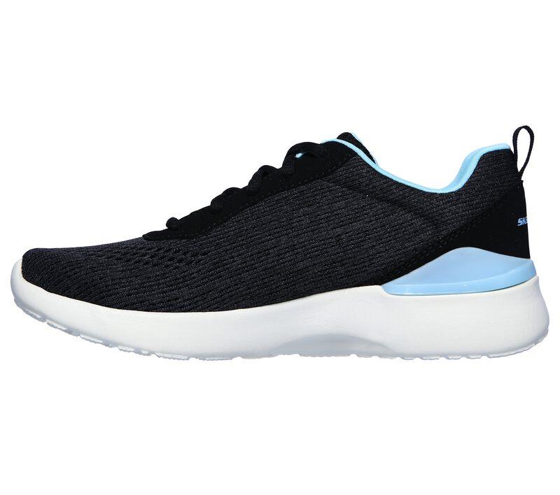 Women's Wide Fit Skechers 149340 Skech-Air Dynamight Top Prize Walking Trainers in Black/Turquoise - Image 4
