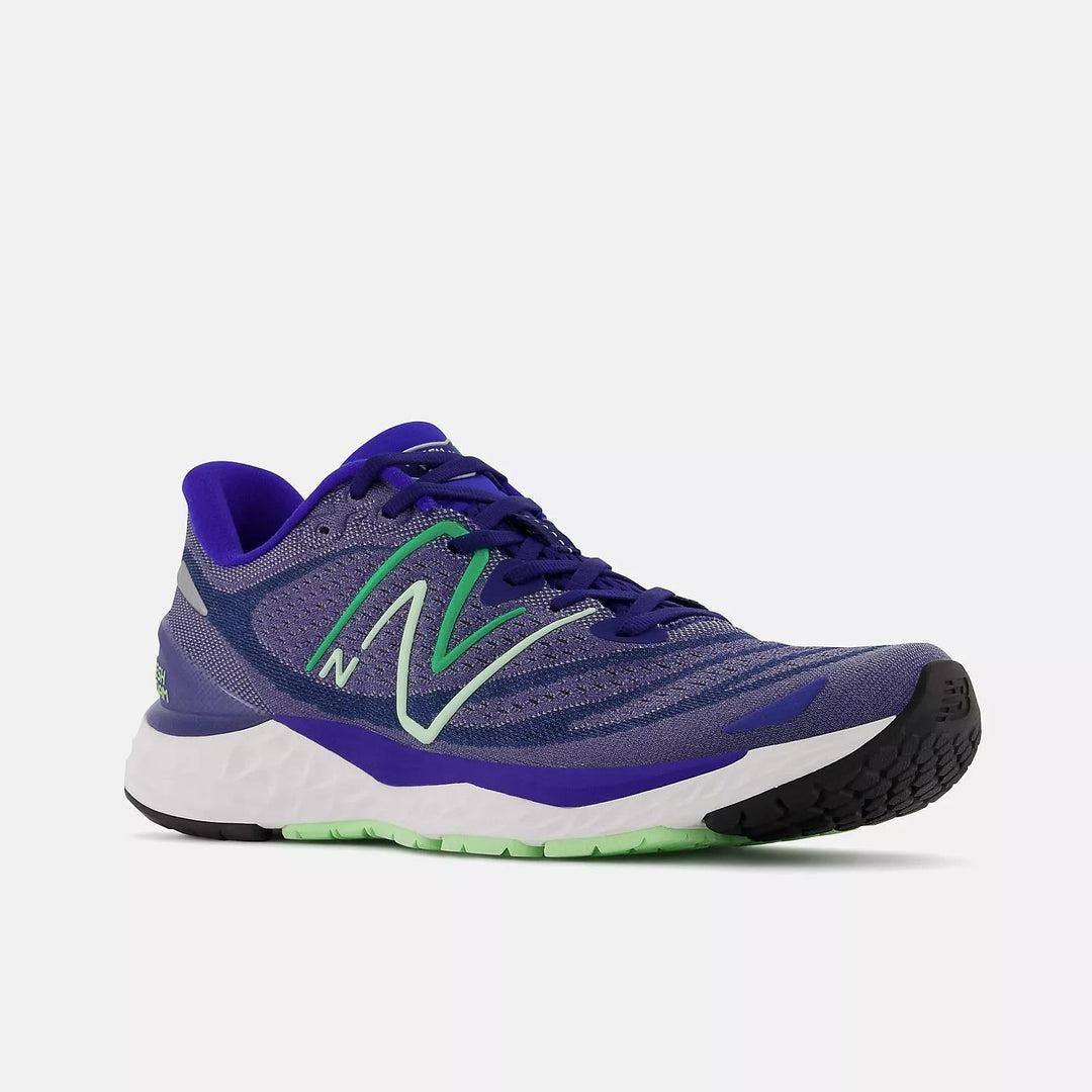 Men's Wide Fit New Balance MSOLVPW4 Running/Walking Trainers - Blue/Grey in Blue/Grey - Image 4