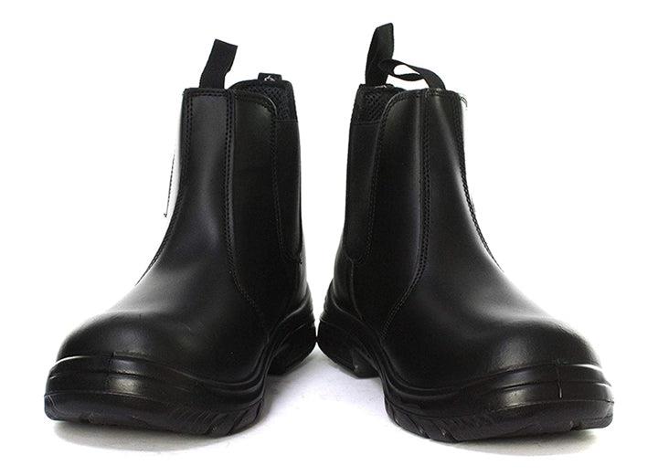 Mens Wide Fit Grafters M9502A Safety Boots in Black - Image 1