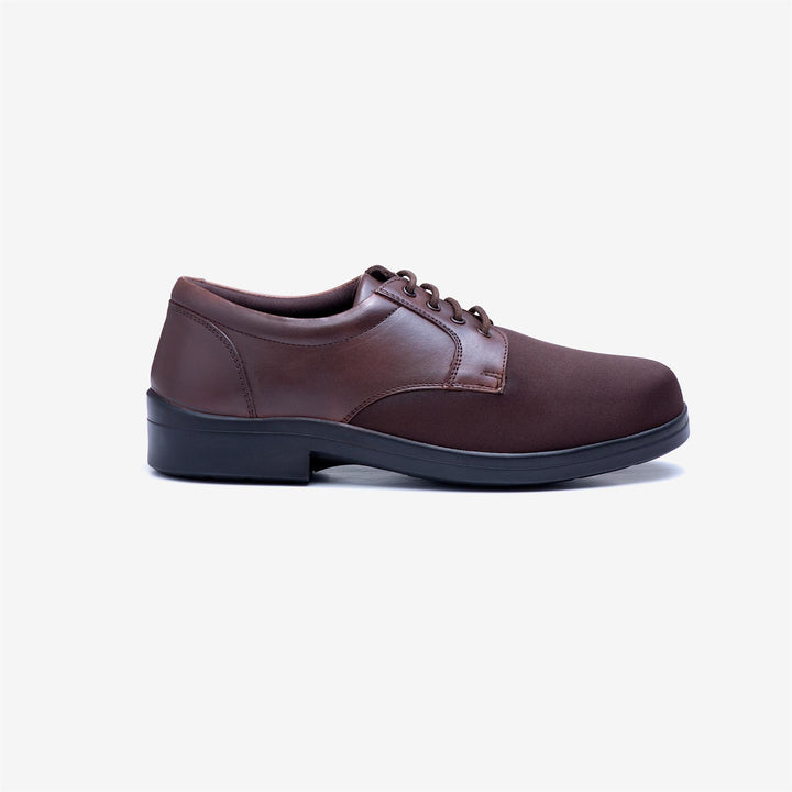 Mens Wide Fit Tredd Well Ryan Lace Up Shoes in Black - Image 1