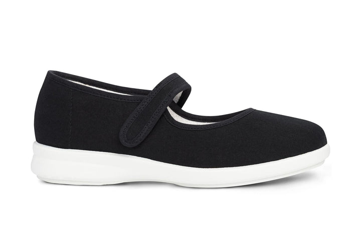 Womens Wide Fit DB Jura Canvas in Black - Image 1