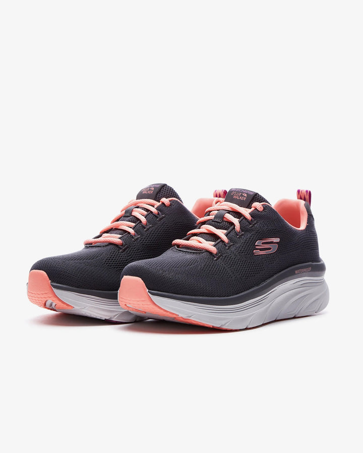 Women's Wide Fit Skechers 149810 Get Oasis D'lux Walking Trainers in Navy/Lavender - Image 1