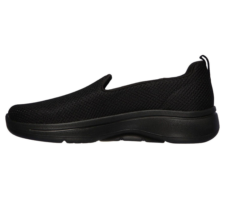 Womens Wide Fit Skechers Grateful 124401 Arch Fit Walking Trainers in Black - Image 1