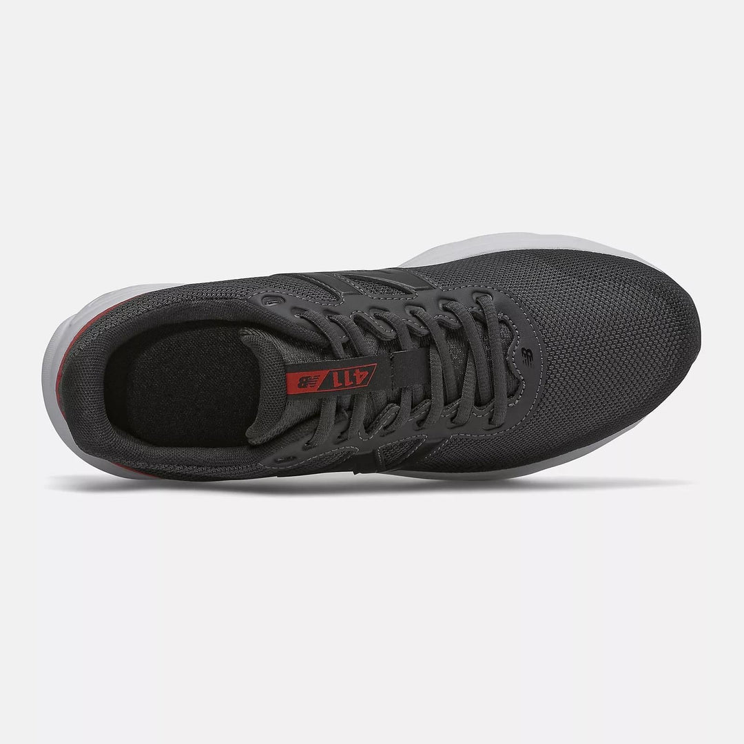Mens Wide Fit New Balance M411CK2 Walking and Running Trainers - Black/Red in Black/Red - Image 5