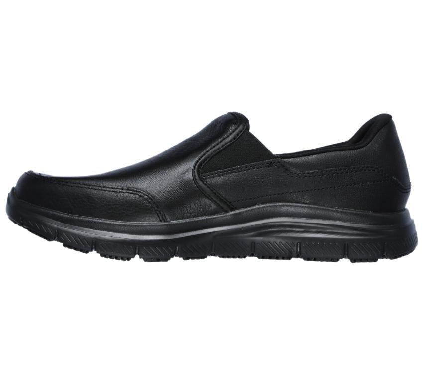Men's Wide Fit Skechers Work 77071 Bronwood Walking Shoes in Black - Image 4
