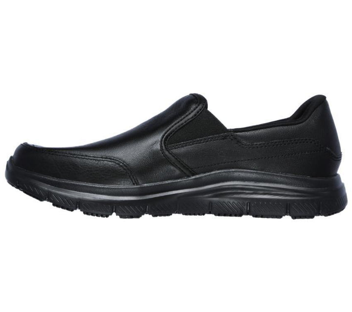 Men's Wide Fit Skechers Work 77071 Bronwood Walking Shoes in Black - Image 1