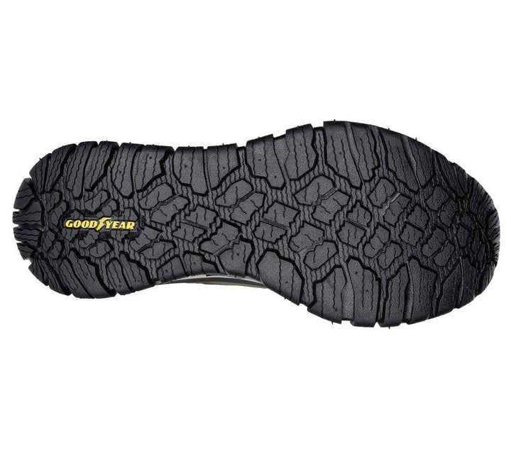 Men's Wide Fit Skechers 237333 Relex Fit Arch Fit Road Walker Recon Good Year Trainers in Black - Image 1