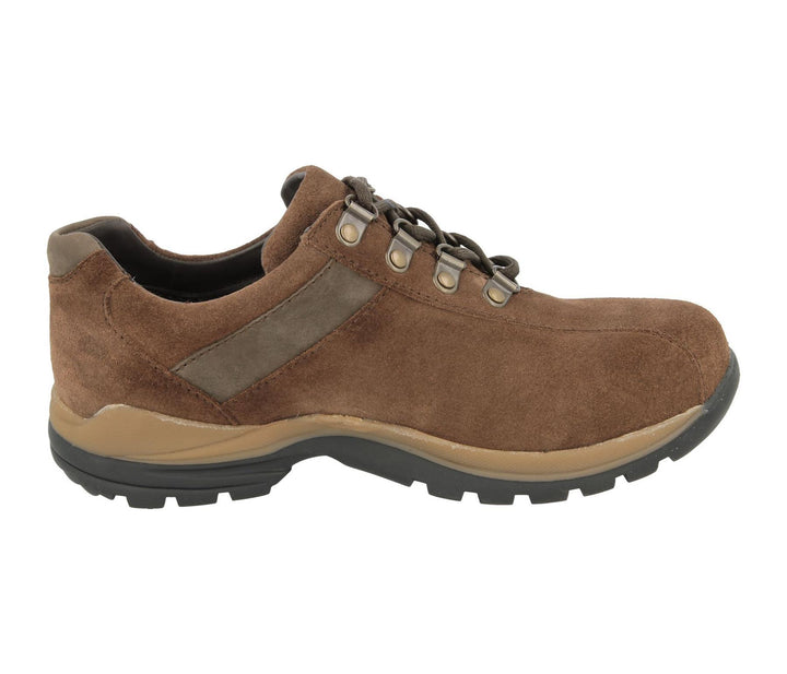 Womens Wide Fit DB Wyoming Walking Trainers in Black Suede - Image 1