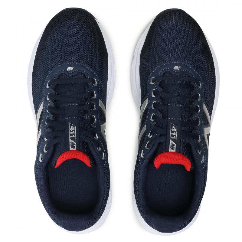 Mens Wide Fit New Balance M411LN2 Walking and Running Trainers in Navy - Image 7