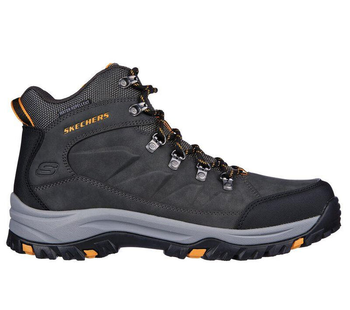 Men's Relaxed Fit Skechers 204642 Relment Daggett Hiking Boots in Chocolate - Image 1