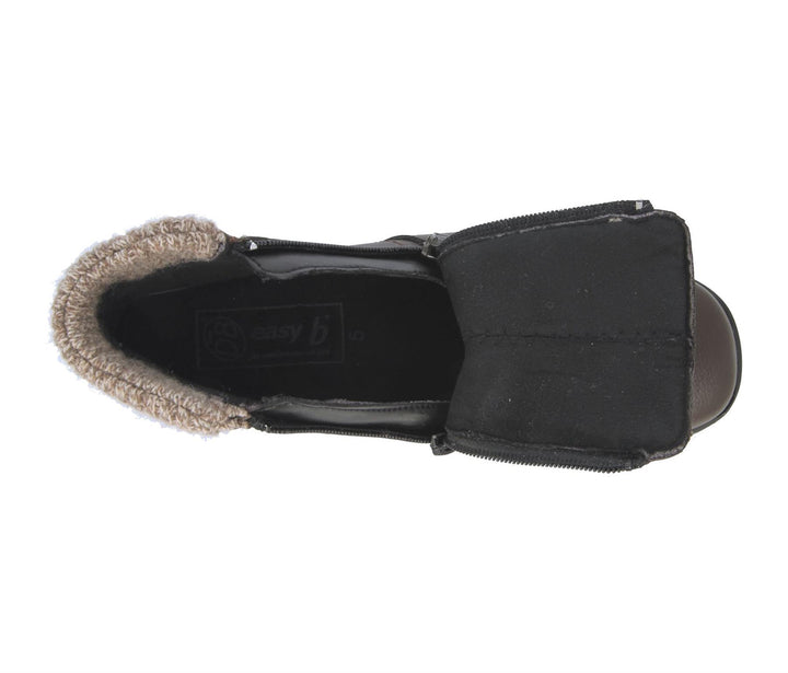 Womens Wide Fit DB Stoke Boots in Black / Stretch - Image 1