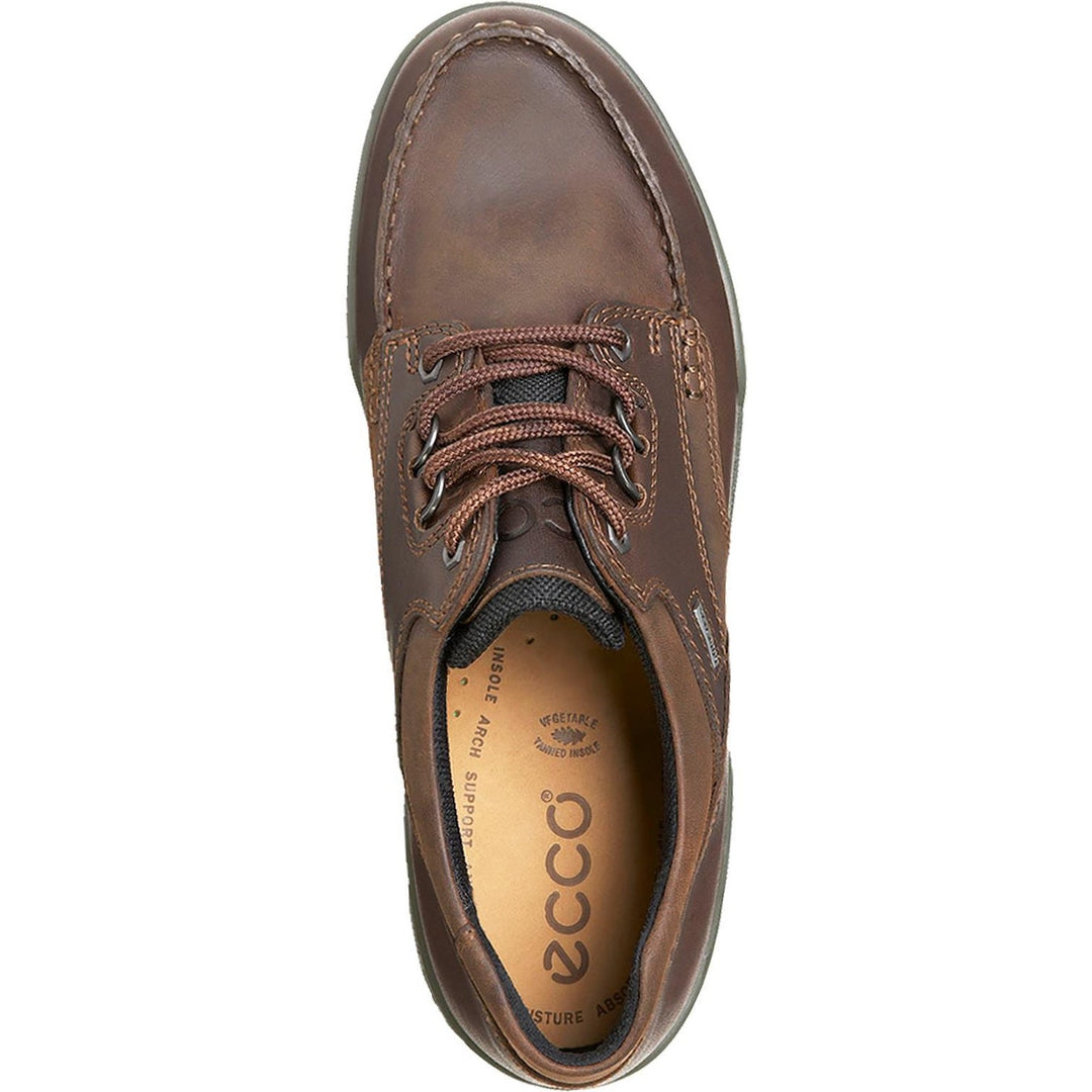 Men's Wide Fit ECCO Track 25 831714 GORE-TEX Walking Trainers in Bison - Image 4