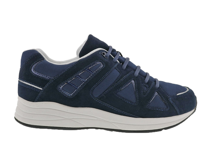 Mens Wide Fit Drew Energy Trainers in Navy - Image 1