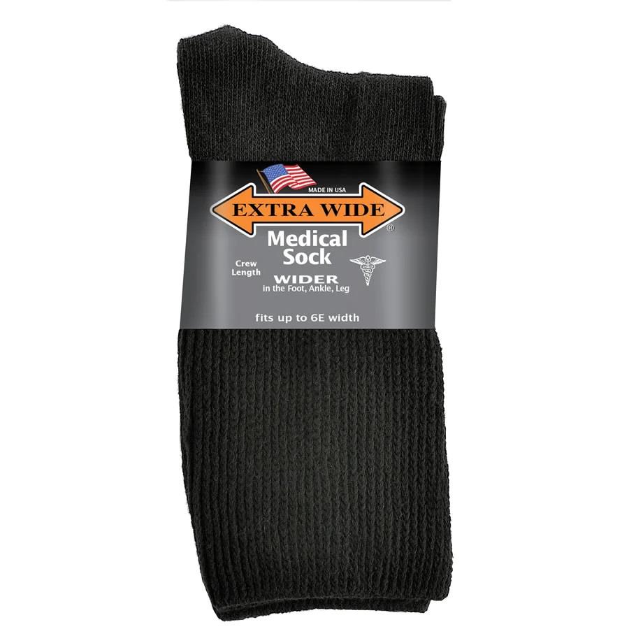 Mens Extra Wide 6951 Medical Crew Socks in 12 UK-16 UK - Image 2