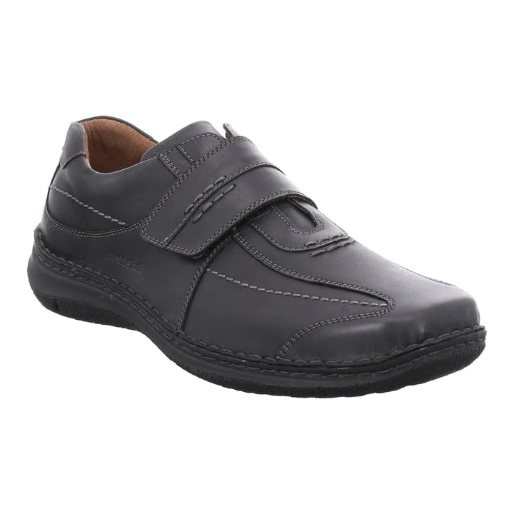 Mens Wide Fit Josef Seibel Alec Shoes in Black - Image 1