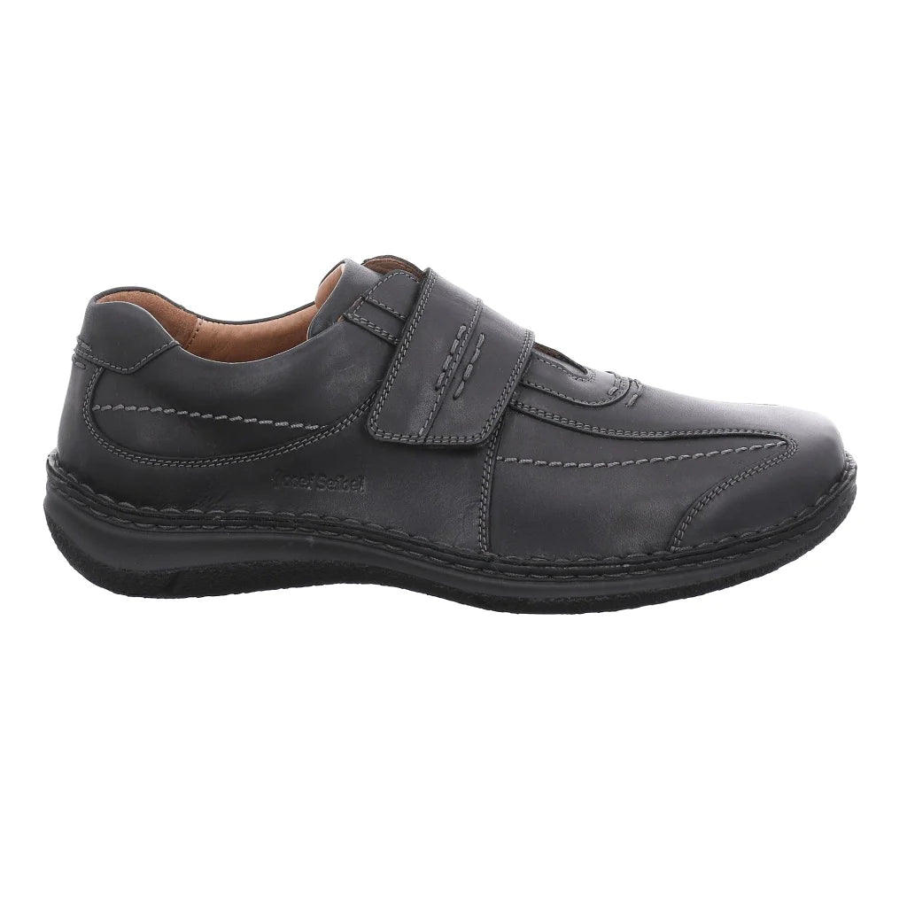 Mens Wide Fit Josef Seibel Alec Shoes in Black - Image 18