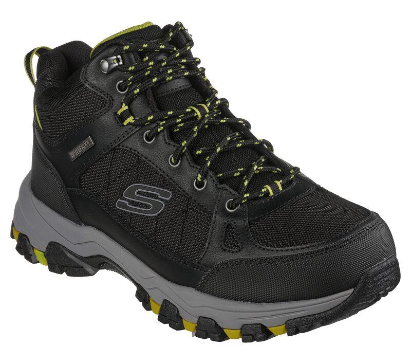 Men's Wide Fit Skechers 204477 Selmen Melano Hiking Boots in Chocolate - Image 3