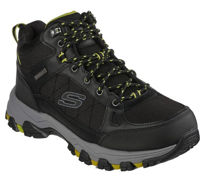 Men's Wide Fit Skechers 204477 Selmen Melano Hiking Boots in Chocolate - Image 1