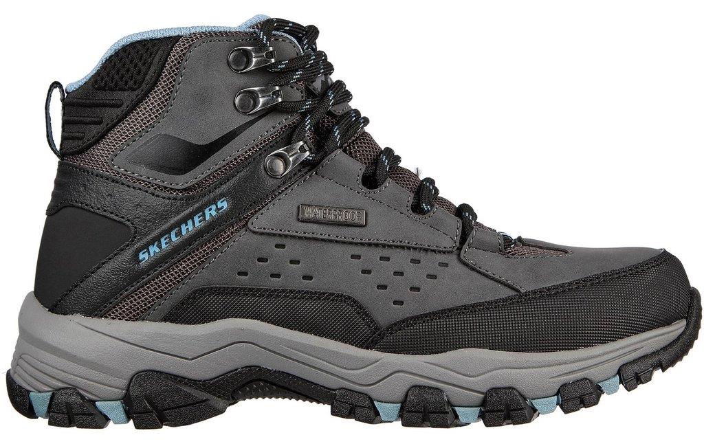 Women's Wide Fit Skechers 2E |Relaxed Fit| 158257 Selmen Hiking Waterproof Outdoor Boots in Chocolate - Image 5
