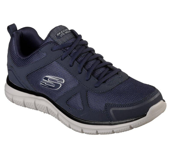Men's Wide Fit Skechers 52631 Track Scloric Walking Trainers in Black - Image 1