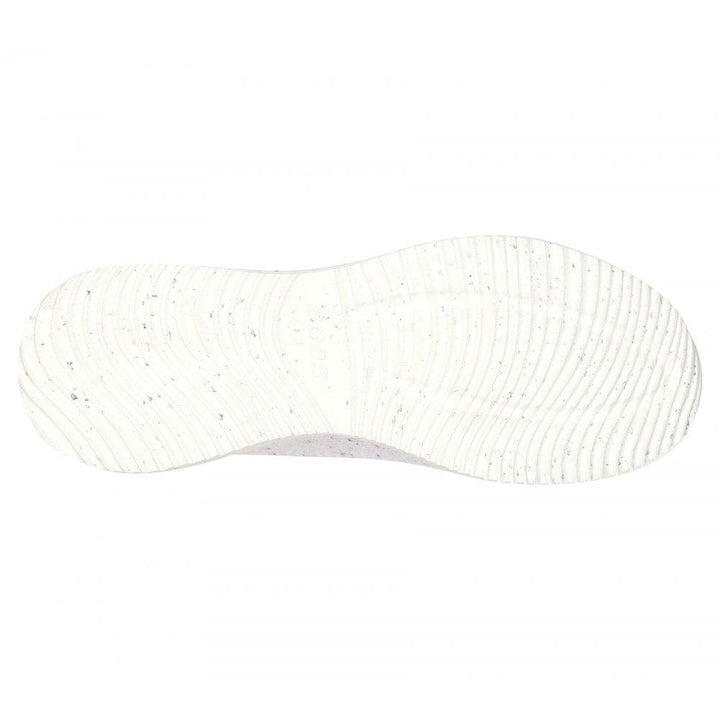 Womens Wide Fit Skechers Bobs Squad Reclaim Life 117282 Walking Trainers in White - Image 1