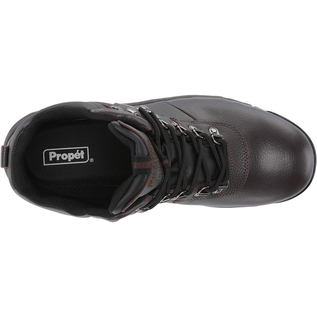 Mens Wide Fit Propet M3188BRO Cliff Walker Boots in Bronco&Brown - Image 5
