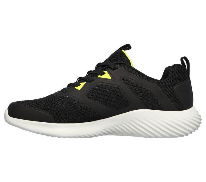 Men's Wide Fit Skechers 232279 Bounder High Degree Walking Trainers in Black - Image 1
