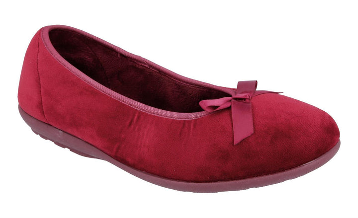 Womens Wide Fit DB Thetford Slippers in Black - Image 1