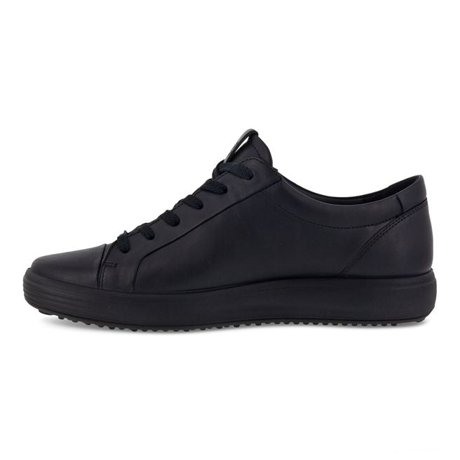 Womens Wide Fit ECCO Soft 7 470303 Shoes in Black - Image 1