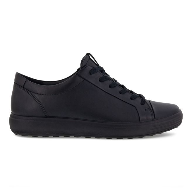 Womens Wide Fit ECCO Soft 7 470303 Shoes in Black - Image 1