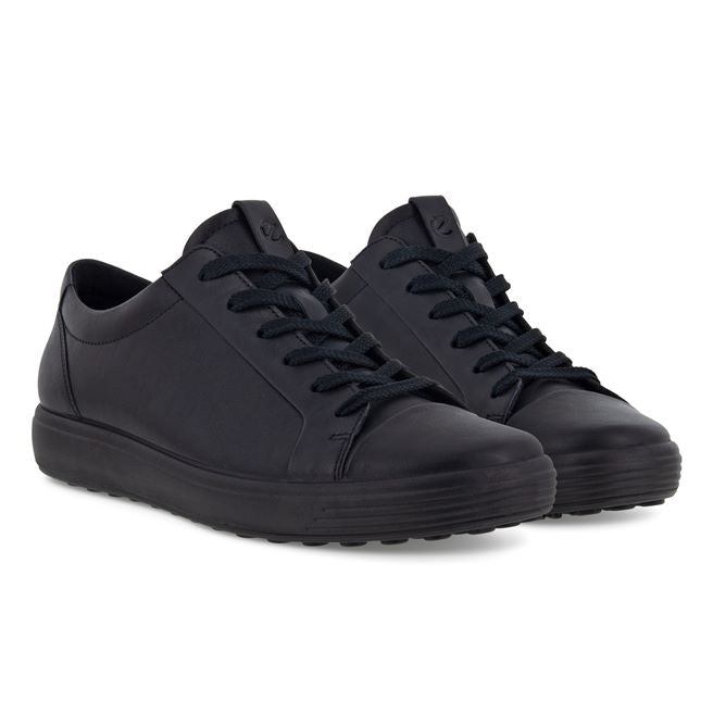 Womens Wide Fit ECCO Soft 7 470303 Shoes in Black - Image 1