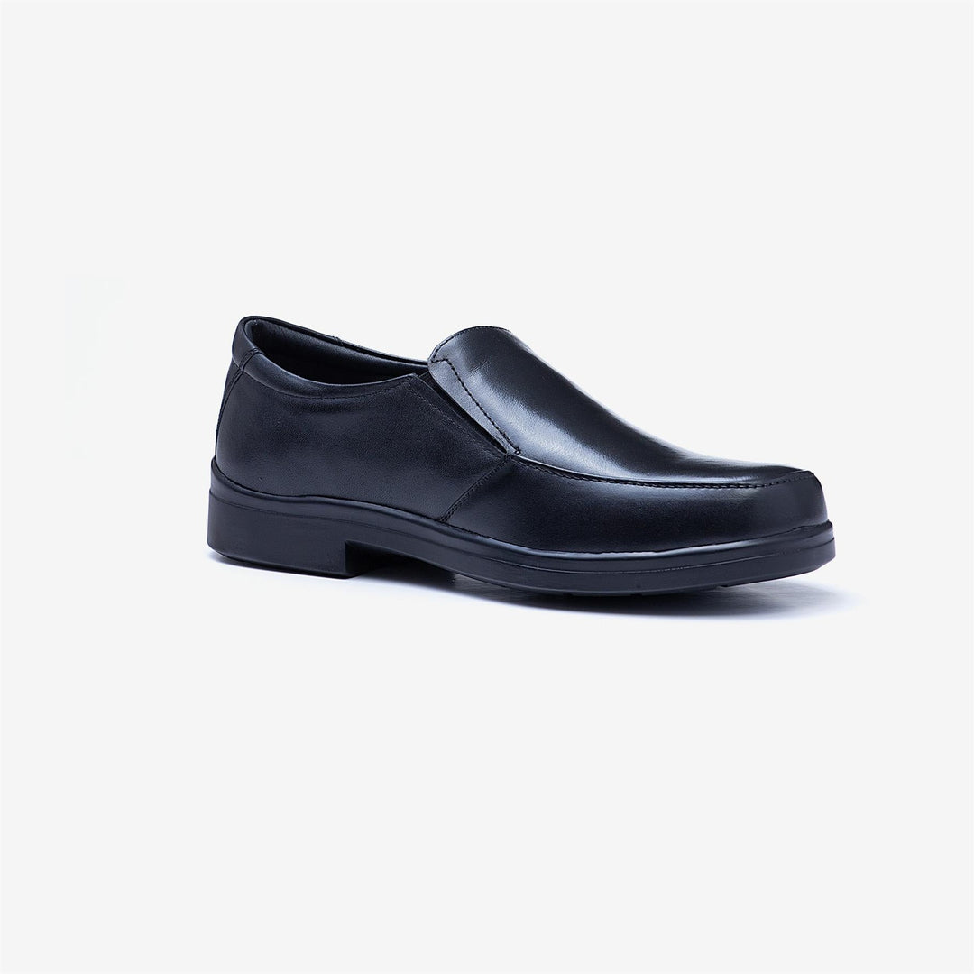 Mens Wide Fit Tredd Well Camelot Shoes in Black - Image 4