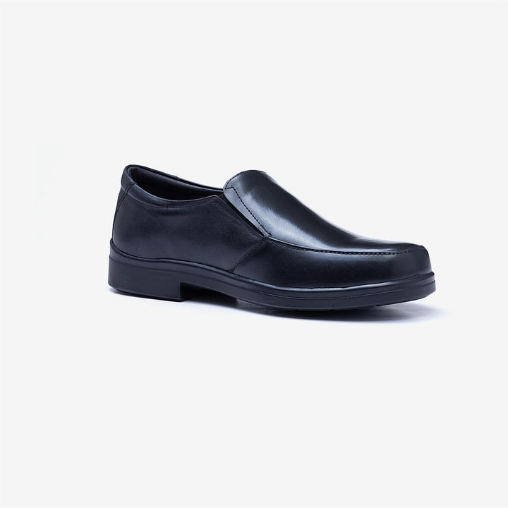 Mens Wide Fit Tredd Well Camelot Shoes in Black - Image 1