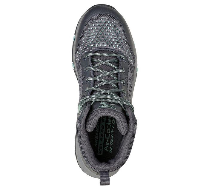 Womens Wide Fit Skechers 158351 Trego Vegan Waterproof Hiking Boots in Grey/Multi - Image 1