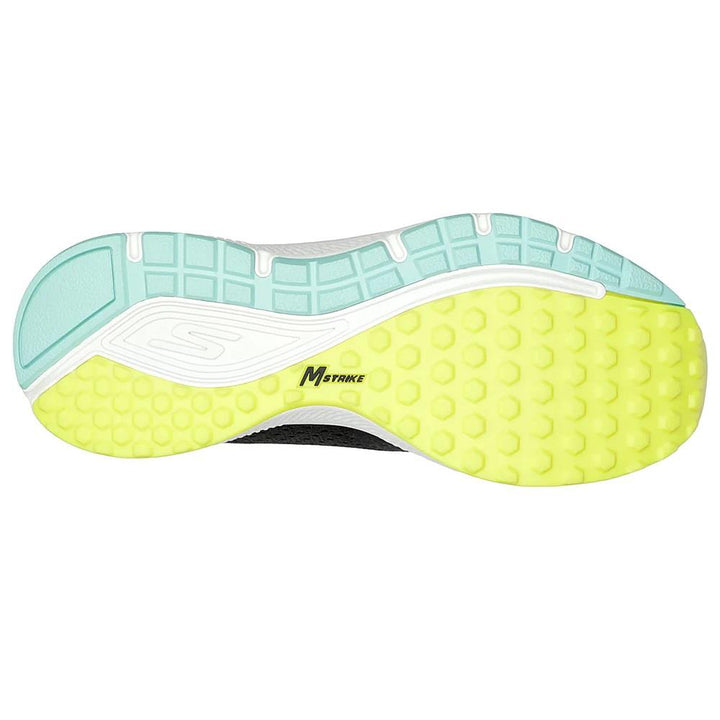Women's Wide Fit Skechers 128277 Performance Go Run Consistent Intensify Trainers in Black/Lime - Image 1