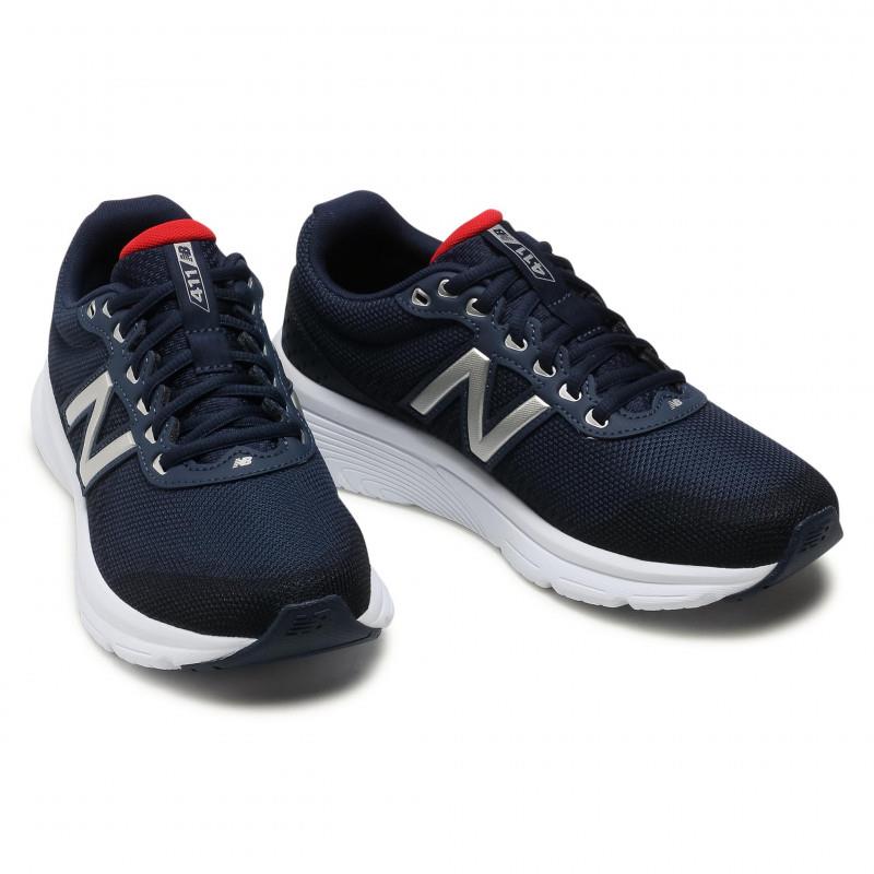 Mens Wide Fit New Balance M411LN2 Walking and Running Trainers in Navy - Image 8