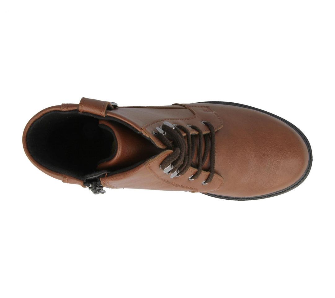 Womens Wide Fit DB Atlas Vegan Boots in Tan - Image 10