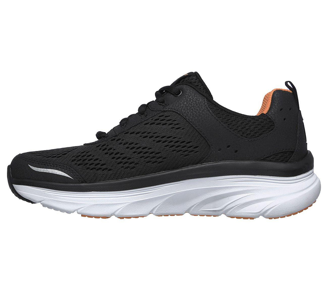 Men's Wide Fit Skechers 232044 D'lux Walker Walking Trainers in Black/White - Image 4