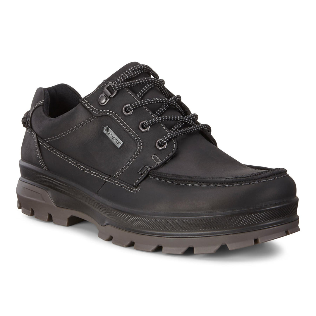 Men's Wide Fit ECCO Rugged Track Outdoor Walking Trainers in Black - Image 3