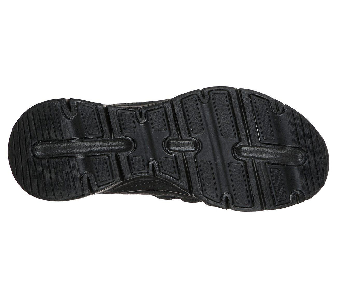 Women's Wide Fit Skechers Lucky Thoughts 149056 Arch Fit Trainers in Black - Image 6