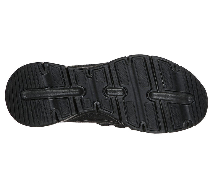 Women's Wide Fit Skechers Lucky Thoughts 149056 Arch Fit Trainers in Black - Image 1